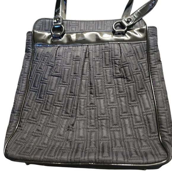 Vera Bradley Black Quilted Tote Bag - Picture 10 of 10